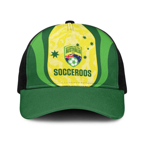 Australia Football Baseball Net Cap Go Socceroos Grunge Sporty Style - Aussie Hoodie