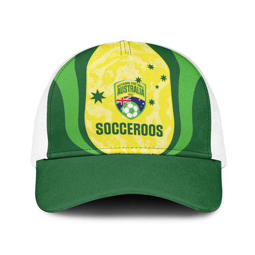 Australia Football Baseball Net Cap Go Socceroos Grunge Sporty Style - Aussie Hoodie