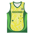 Australia Football Custom Basketball Jersey Go Socceroos Grunge Sporty Style - Aussie Hoodie