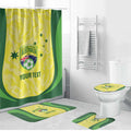 Australia Football Custom Bathroom Set Go Socceroos Grunge Sporty Style - Aussie Hoodie