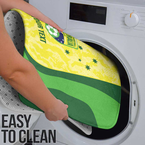 Australia Football Custom Bathroom Set Go Socceroos Grunge Sporty Style - Aussie Hoodie