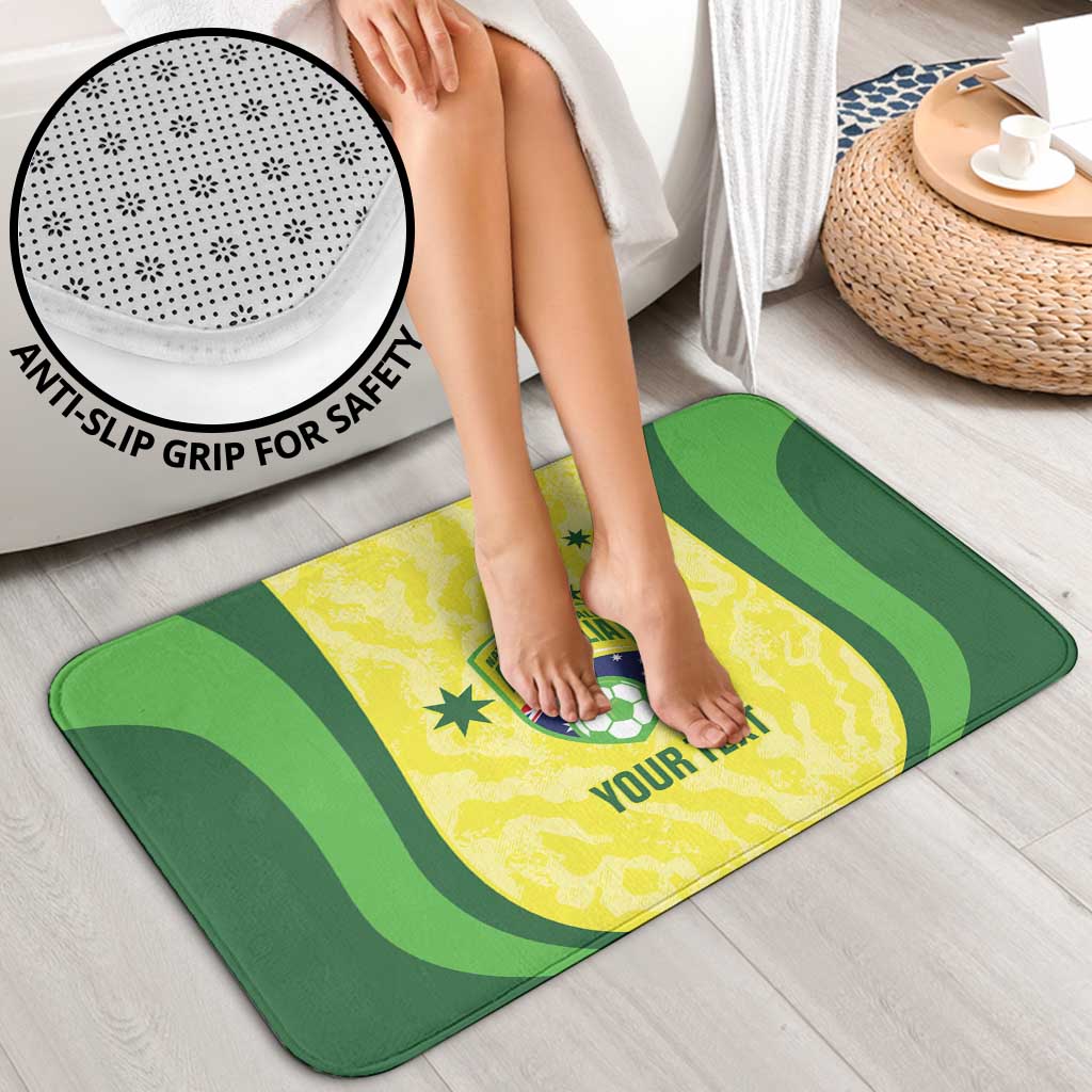 Australia Football Custom Bathroom Set Go Socceroos Grunge Sporty Style - Aussie Hoodie