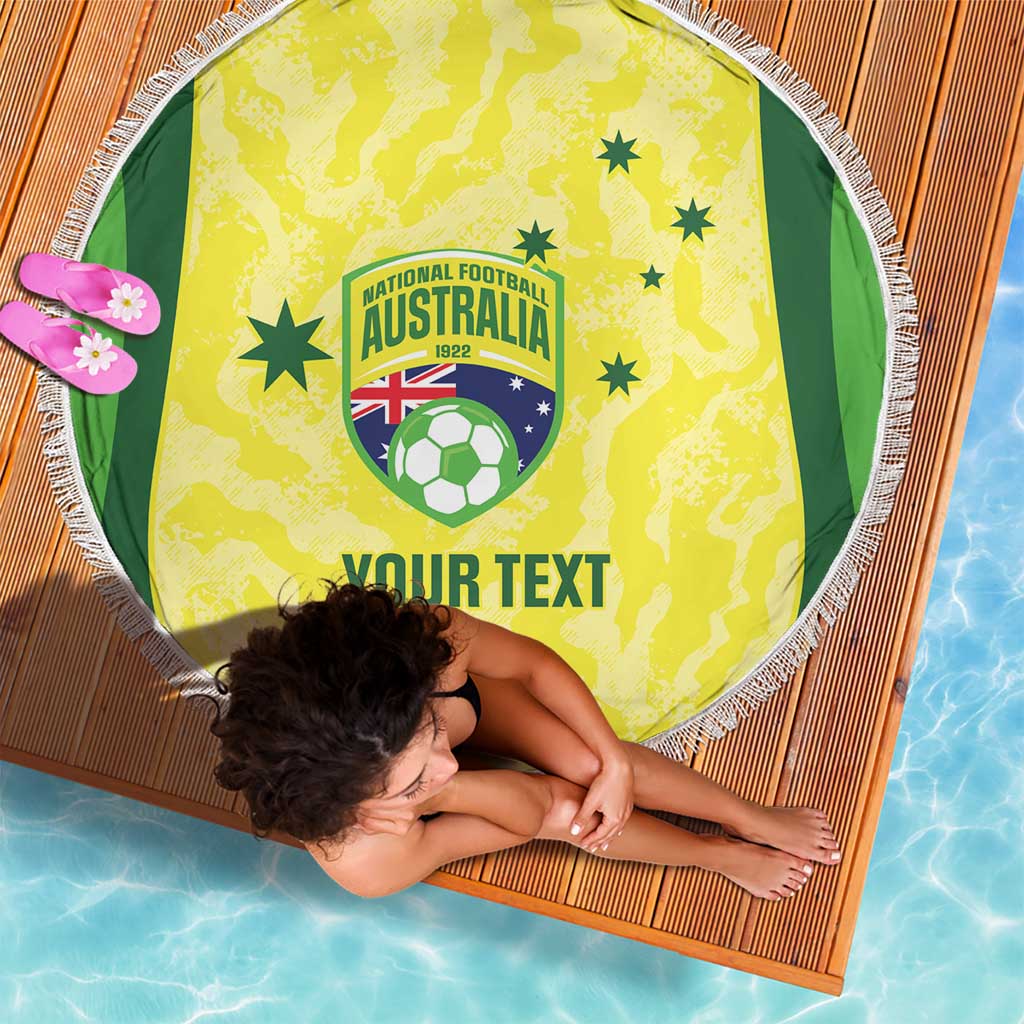 Australia Football Custom Beach Blanket Go Socceroos Grunge Sporty Style - Aussie Hoodie