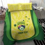 Australia Football Custom Bedding Set Go Socceroos Grunge Sporty Style - Aussie Hoodie