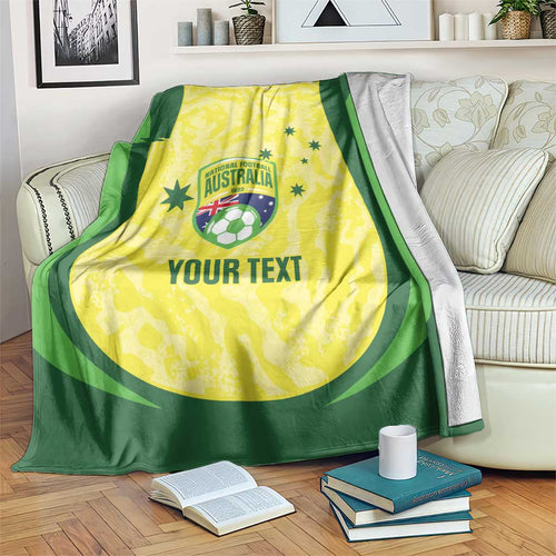 Australia Football Custom Blanket Go Socceroos Grunge Sporty Style - Aussie Hoodie