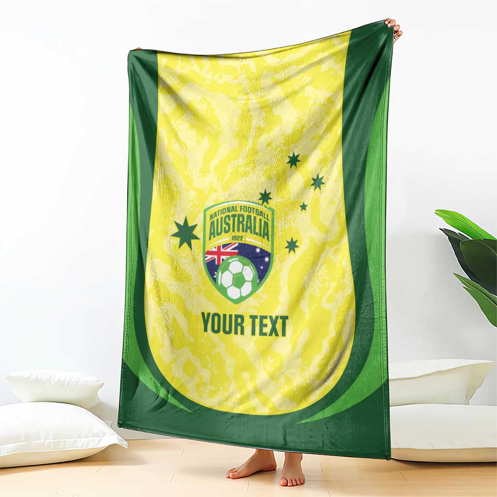Australia Football Custom Blanket Go Socceroos Grunge Sporty Style - Aussie Hoodie
