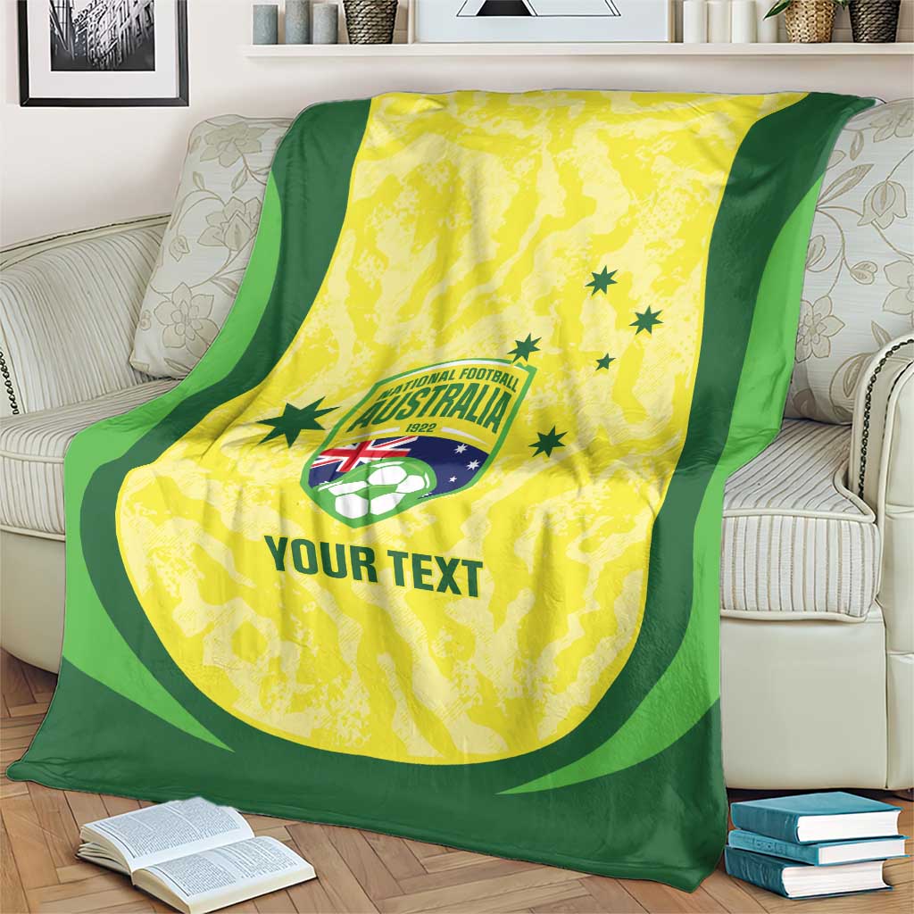 Australia Football Custom Blanket Go Socceroos Grunge Sporty Style - Aussie Hoodie