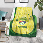 Australia Football Custom Blanket Go Socceroos Grunge Sporty Style - Aussie Hoodie