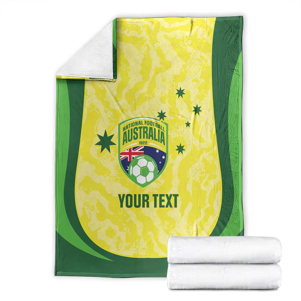 Australia Football Custom Blanket Go Socceroos Grunge Sporty Style - Aussie Hoodie