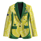 Australia Football Custom Blazer Go Socceroos Grunge Sporty Style - Aussie Hoodie