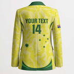 Australia Football Custom Blazer Go Socceroos Grunge Sporty Style - Aussie Hoodie