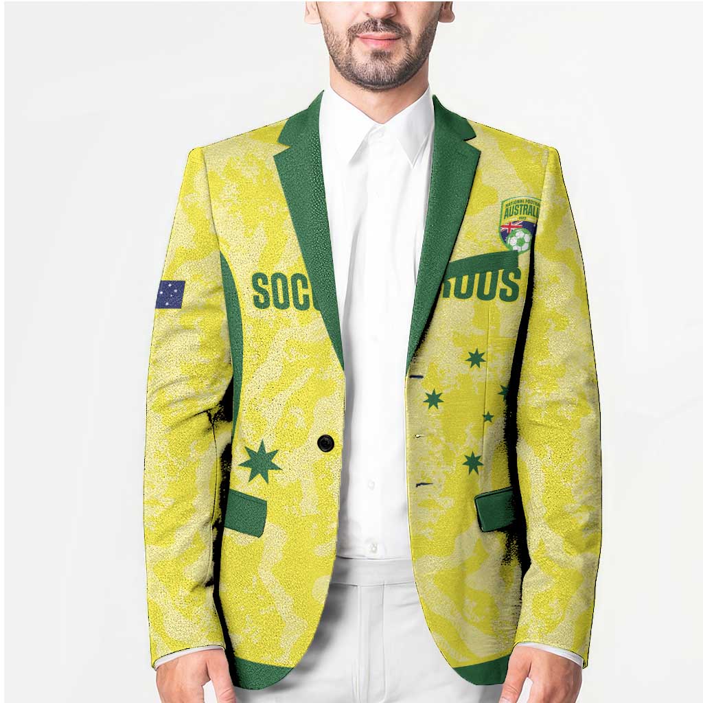 Australia Football Custom Blazer Go Socceroos Grunge Sporty Style - Aussie Hoodie