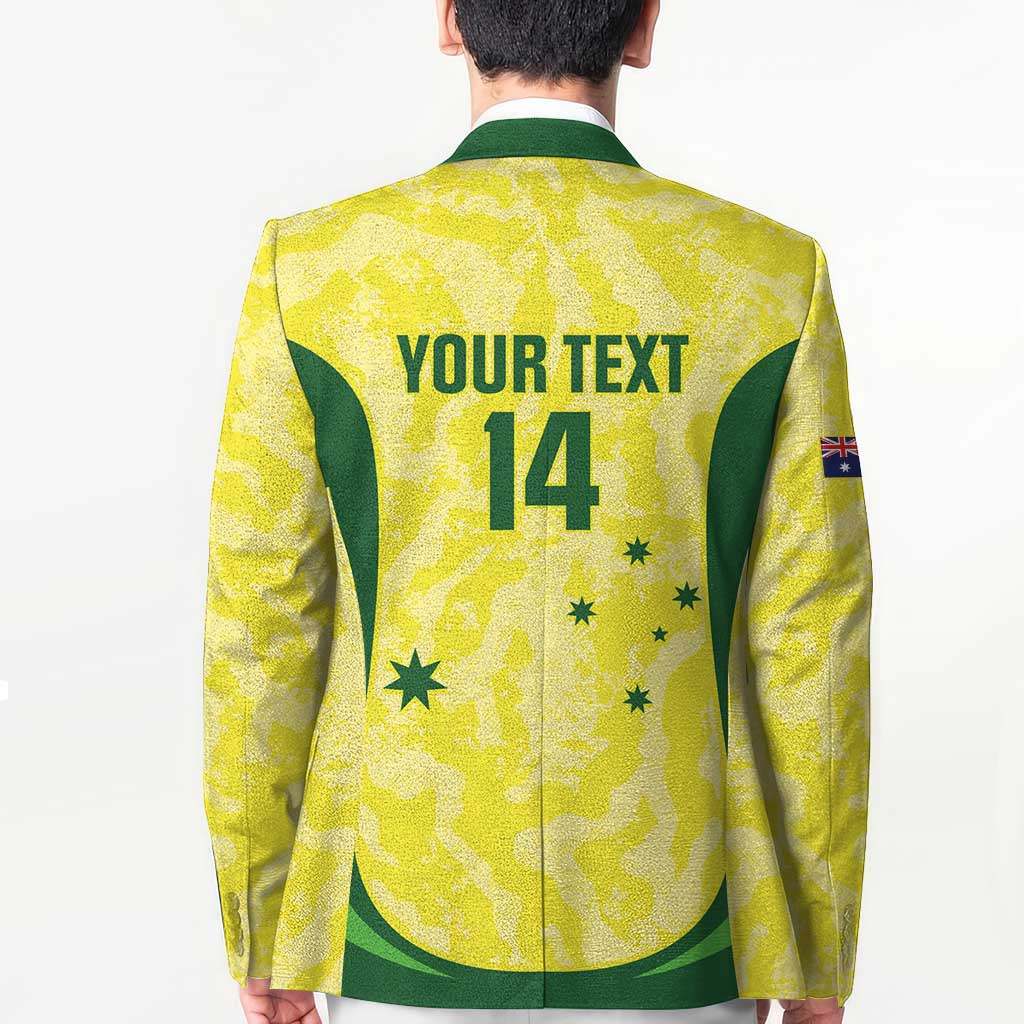 Australia Football Custom Blazer Go Socceroos Grunge Sporty Style - Aussie Hoodie