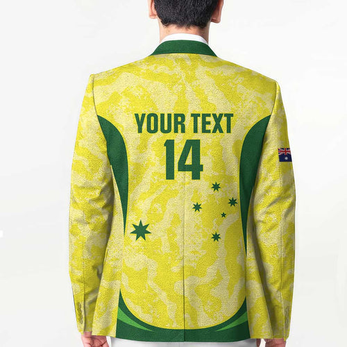 Australia Football Custom Blazer Go Socceroos Grunge Sporty Style - Aussie Hoodie