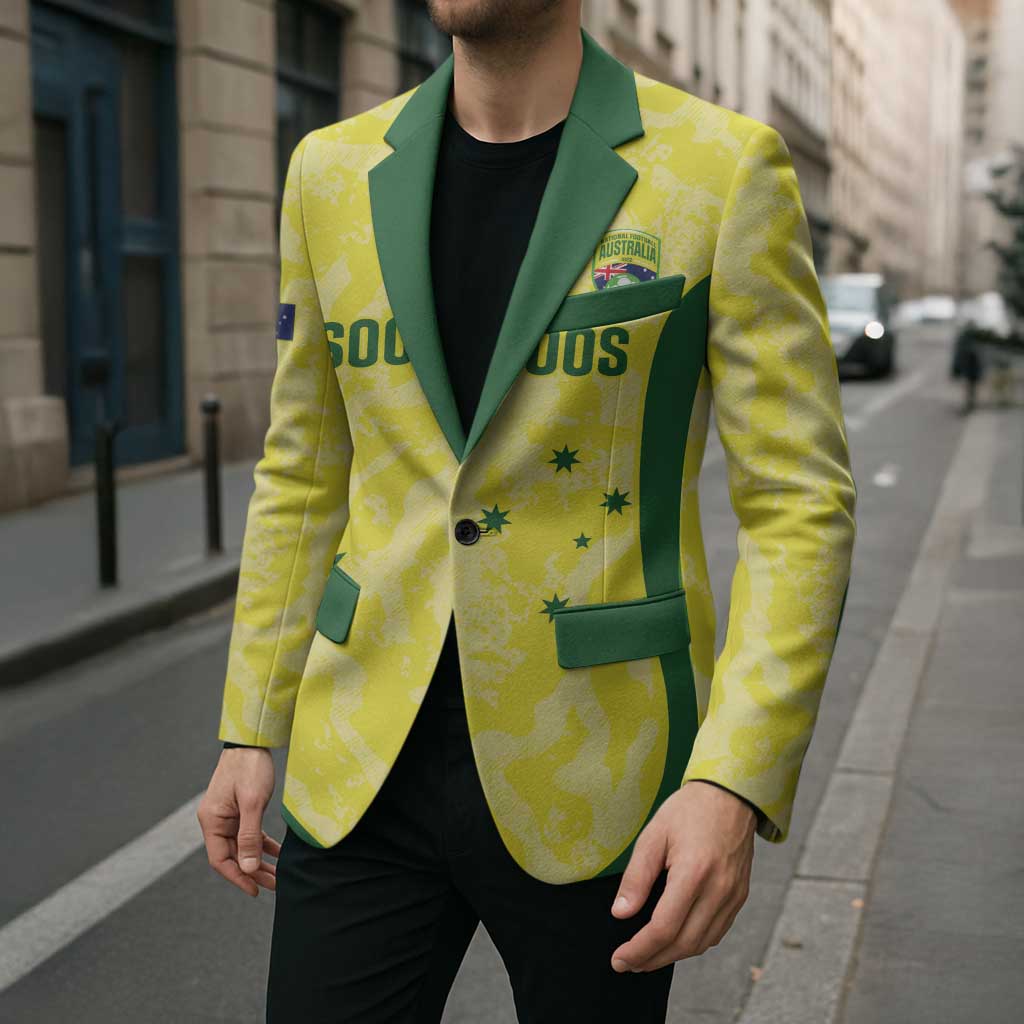 Australia Football Custom Blazer Go Socceroos Grunge Sporty Style - Aussie Hoodie