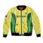 Australia Football Custom Bomber Jacket Go Socceroos Grunge Sporty Style - Aussie Hoodie