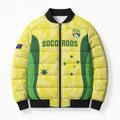 Australia Football Custom Bomber Puffer Jacket Go Socceroos Grunge Sporty Style - Aussie Hoodie
