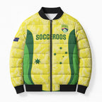 Australia Football Custom Bomber Puffer Jacket Go Socceroos Grunge Sporty Style - Aussie Hoodie