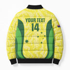 Australia Football Custom Bomber Puffer Jacket Go Socceroos Grunge Sporty Style - Aussie Hoodie