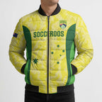 Australia Football Custom Bomber Puffer Jacket Go Socceroos Grunge Sporty Style - Aussie Hoodie