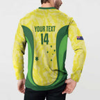 Australia Football Custom Button Sweatshirt Go Socceroos Grunge Sporty Style - Aussie Hoodie