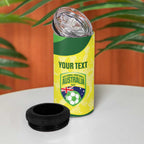 Australia Football Custom 4 in 1 Can Cooler Tumbler Go Socceroos Grunge Sporty Style - Aussie Hoodie