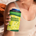 Australia Football Custom 4 in 1 Can Cooler Tumbler Go Socceroos Grunge Sporty Style - Aussie Hoodie