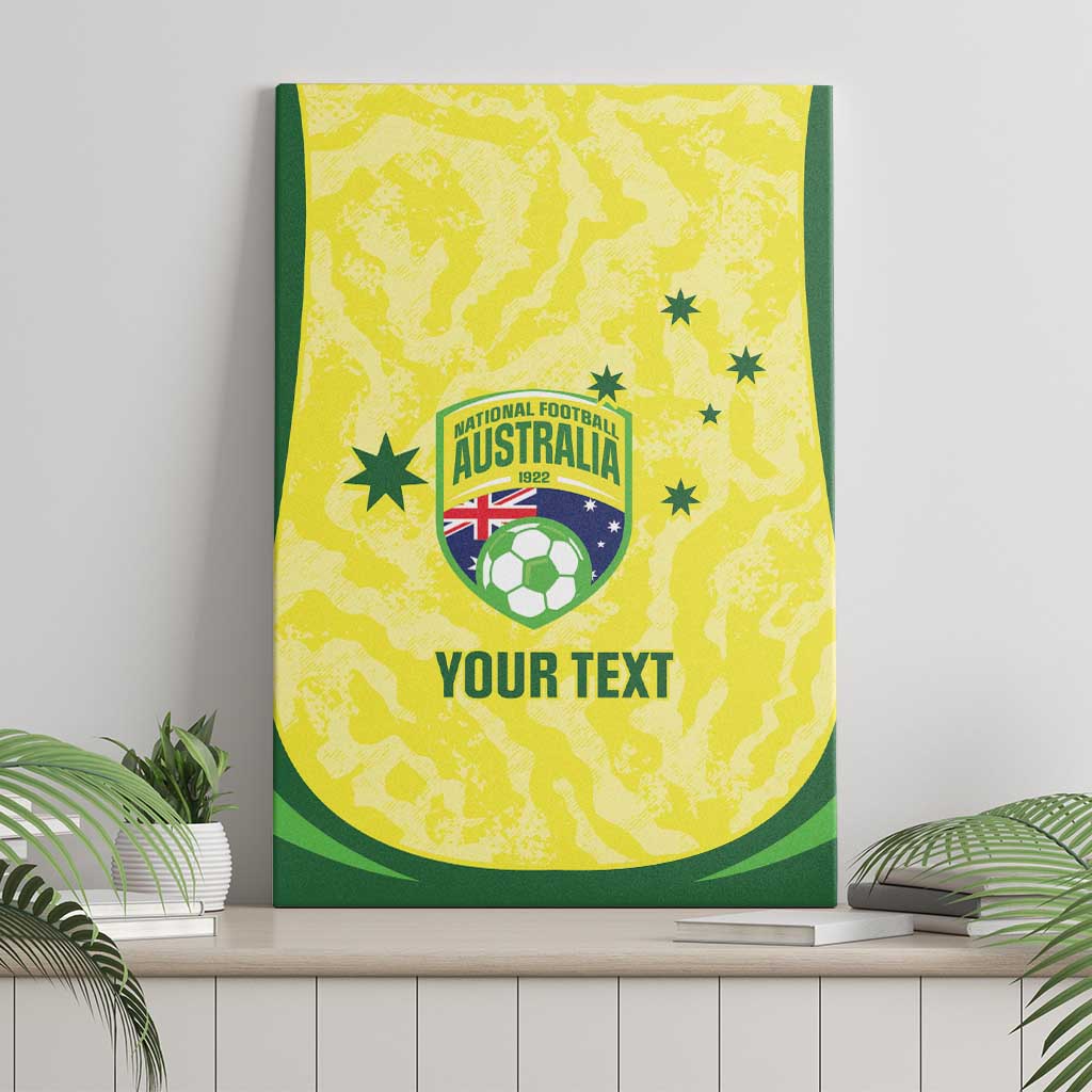 Australia Football Custom Canvas Wall Art Go Socceroos Grunge Sporty Style - Aussie Hoodie