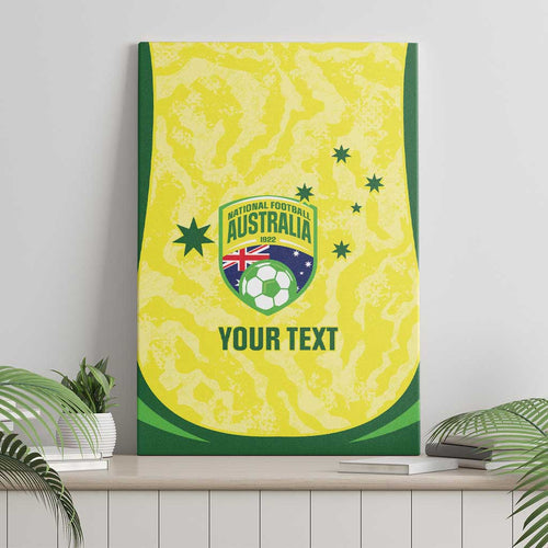 Australia Football Custom Canvas Wall Art Go Socceroos Grunge Sporty Style - Aussie Hoodie