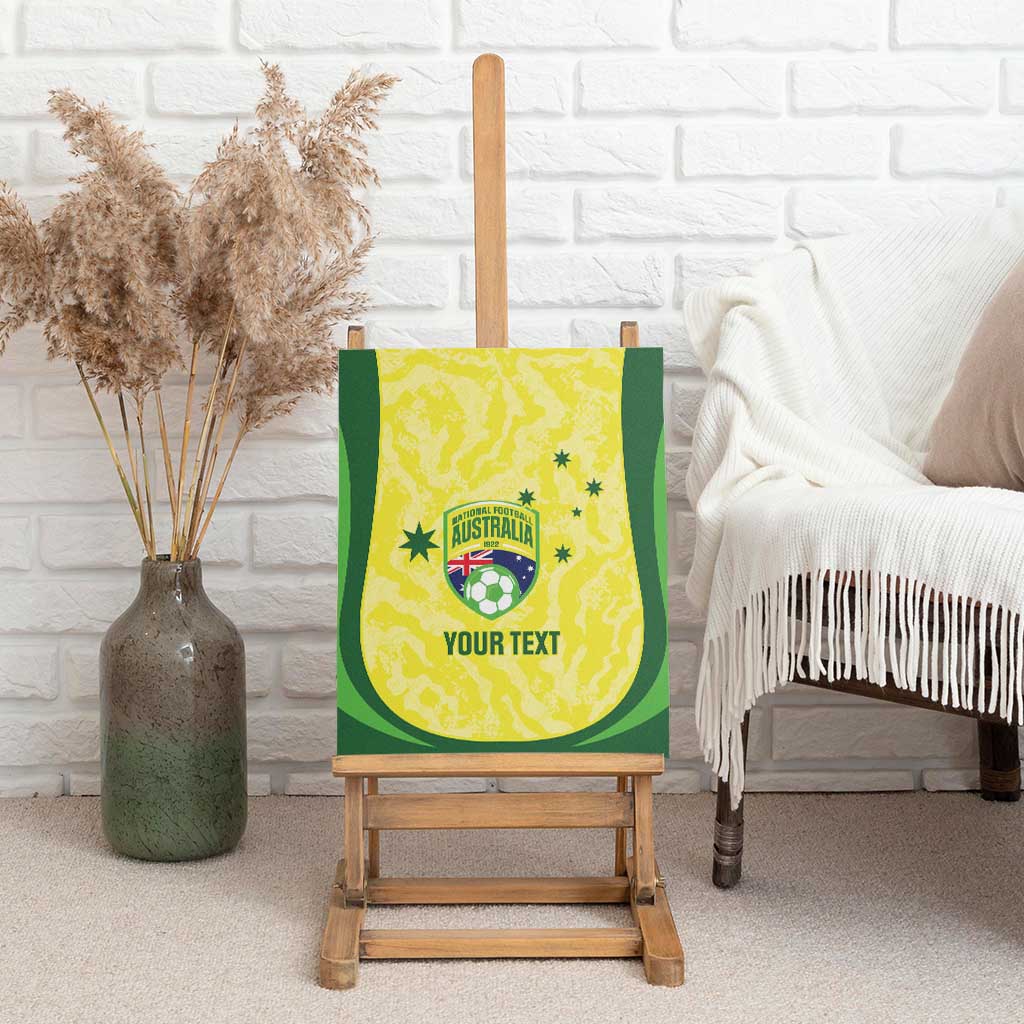 Australia Football Custom Canvas Wall Art Go Socceroos Grunge Sporty Style - Aussie Hoodie