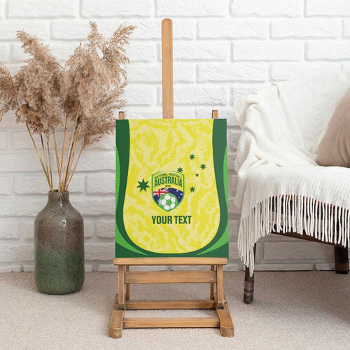 Australia Football Custom Canvas Wall Art Go Socceroos Grunge Sporty Style - Aussie Hoodie