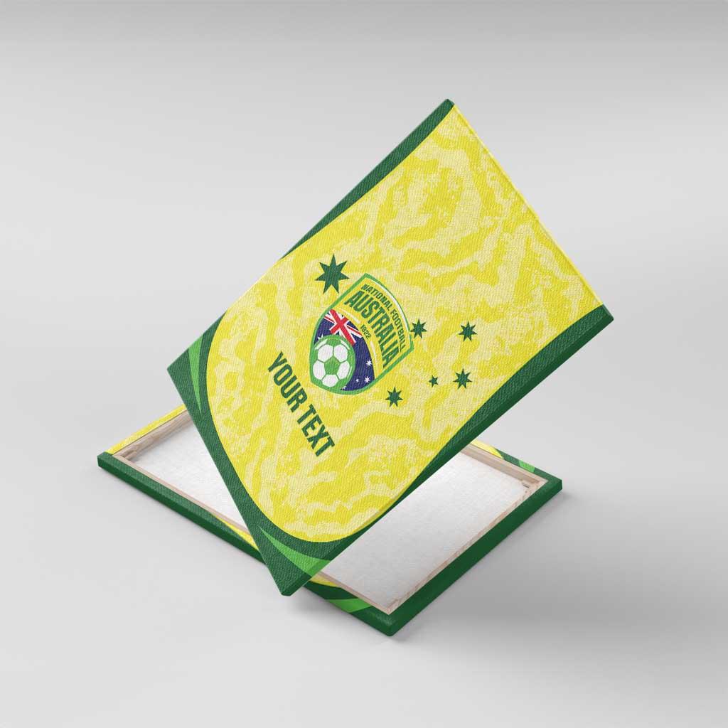 Australia Football Custom Canvas Wall Art Go Socceroos Grunge Sporty Style - Aussie Hoodie