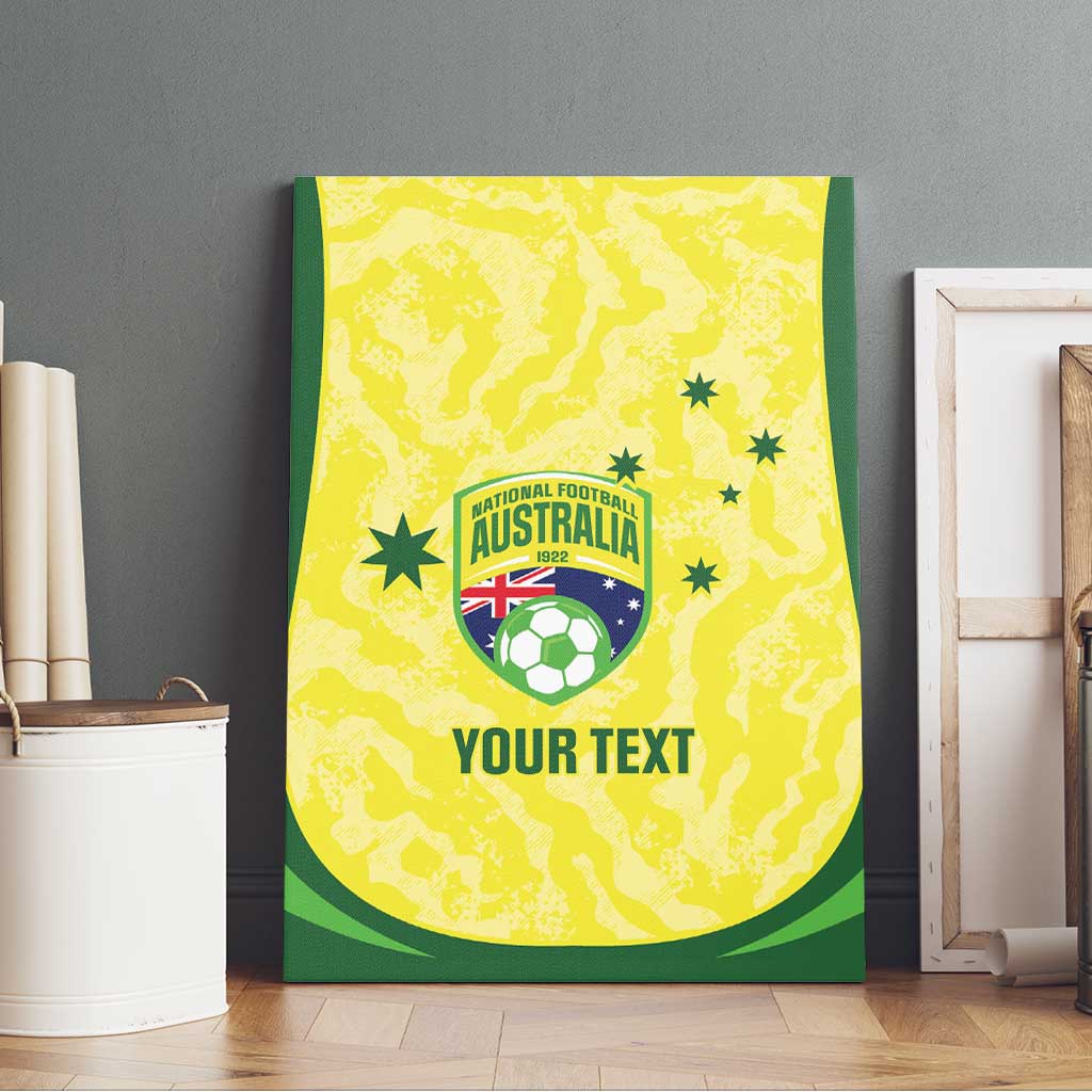Australia Football Custom Canvas Wall Art Go Socceroos Grunge Sporty Style - Aussie Hoodie