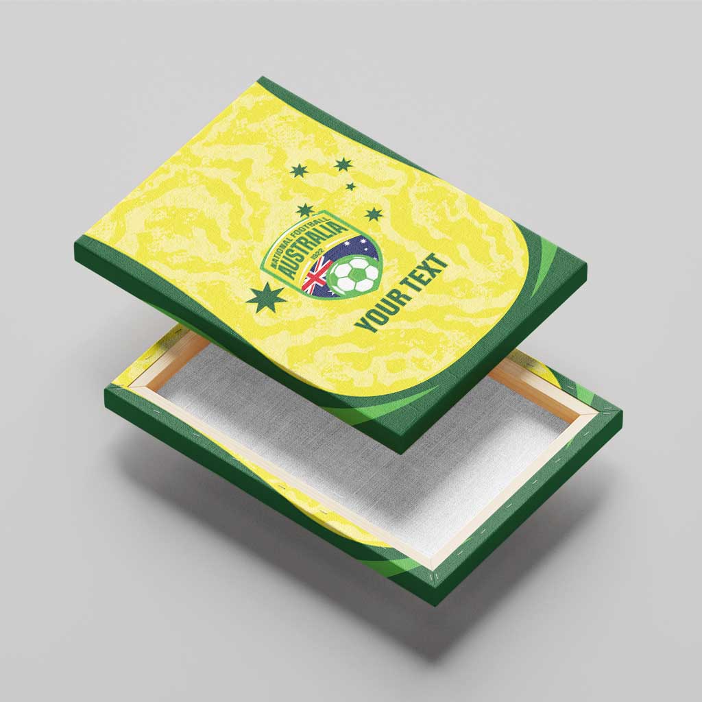 Australia Football Custom Canvas Wall Art Go Socceroos Grunge Sporty Style - Aussie Hoodie