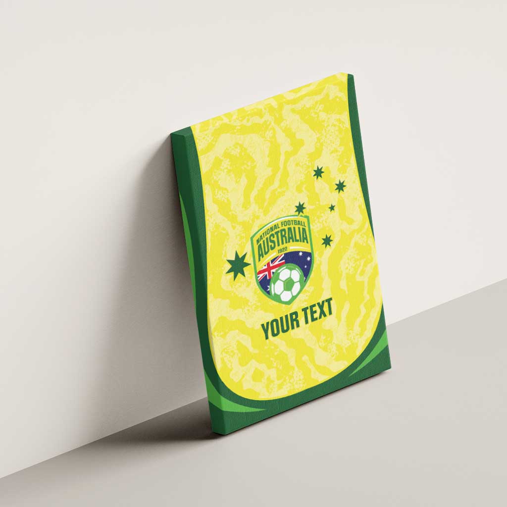 Australia Football Custom Canvas Wall Art Go Socceroos Grunge Sporty Style - Aussie Hoodie
