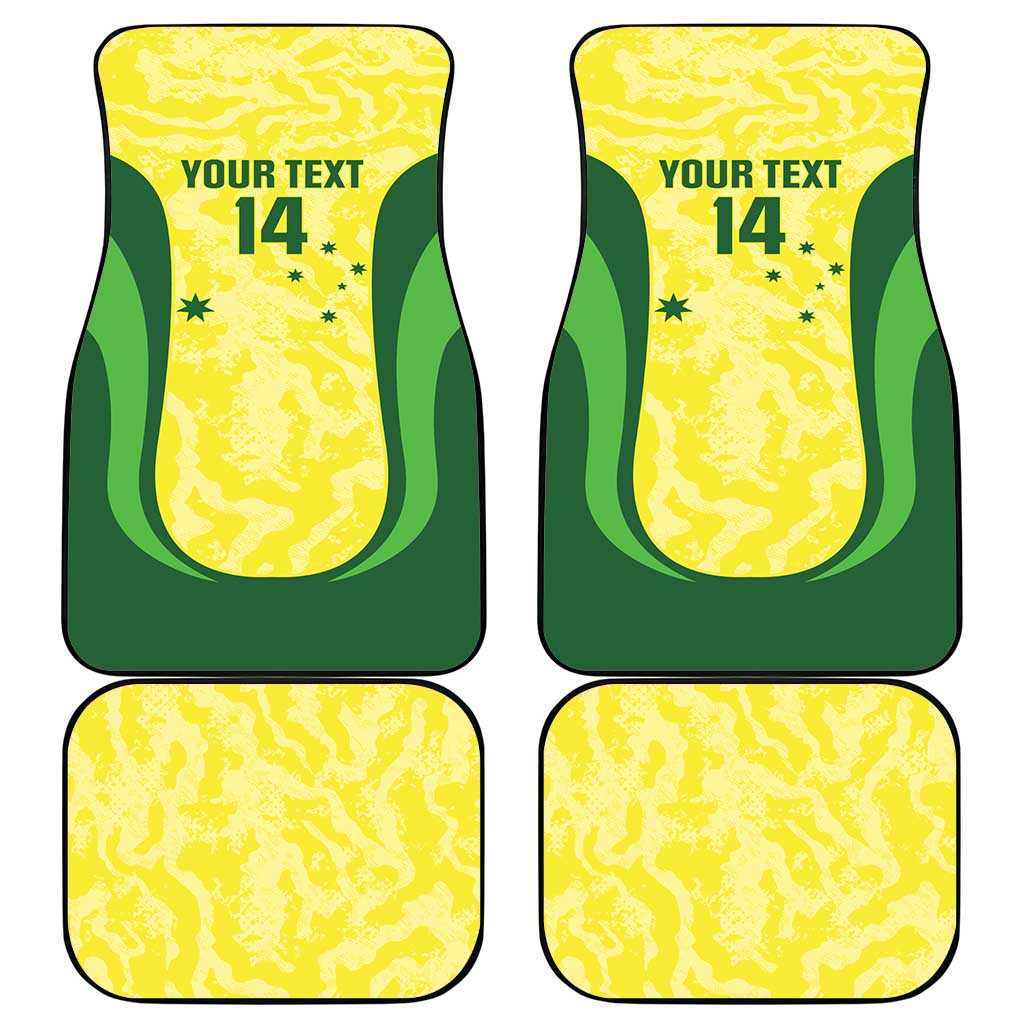 Australia Football Custom Car Mats Go Socceroos Grunge Sporty Style - Aussie Hoodie