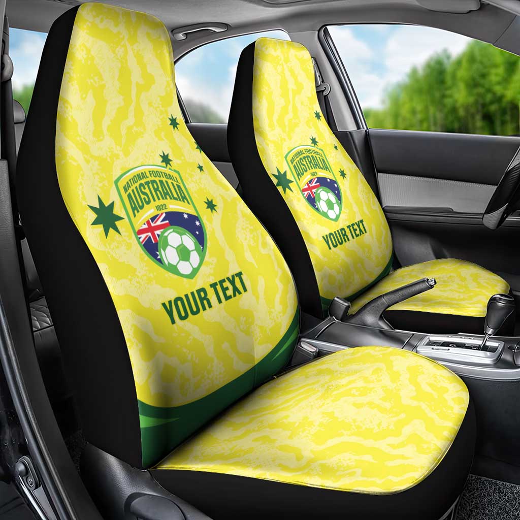 Australia Football Custom Car Seat Cover Go Socceroos Grunge Sporty Style - Aussie Hoodie