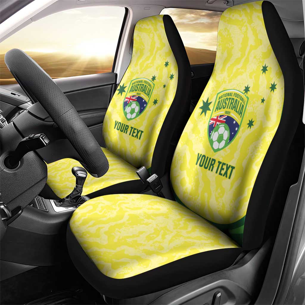 Australia Football Custom Car Seat Cover Go Socceroos Grunge Sporty Style - Aussie Hoodie