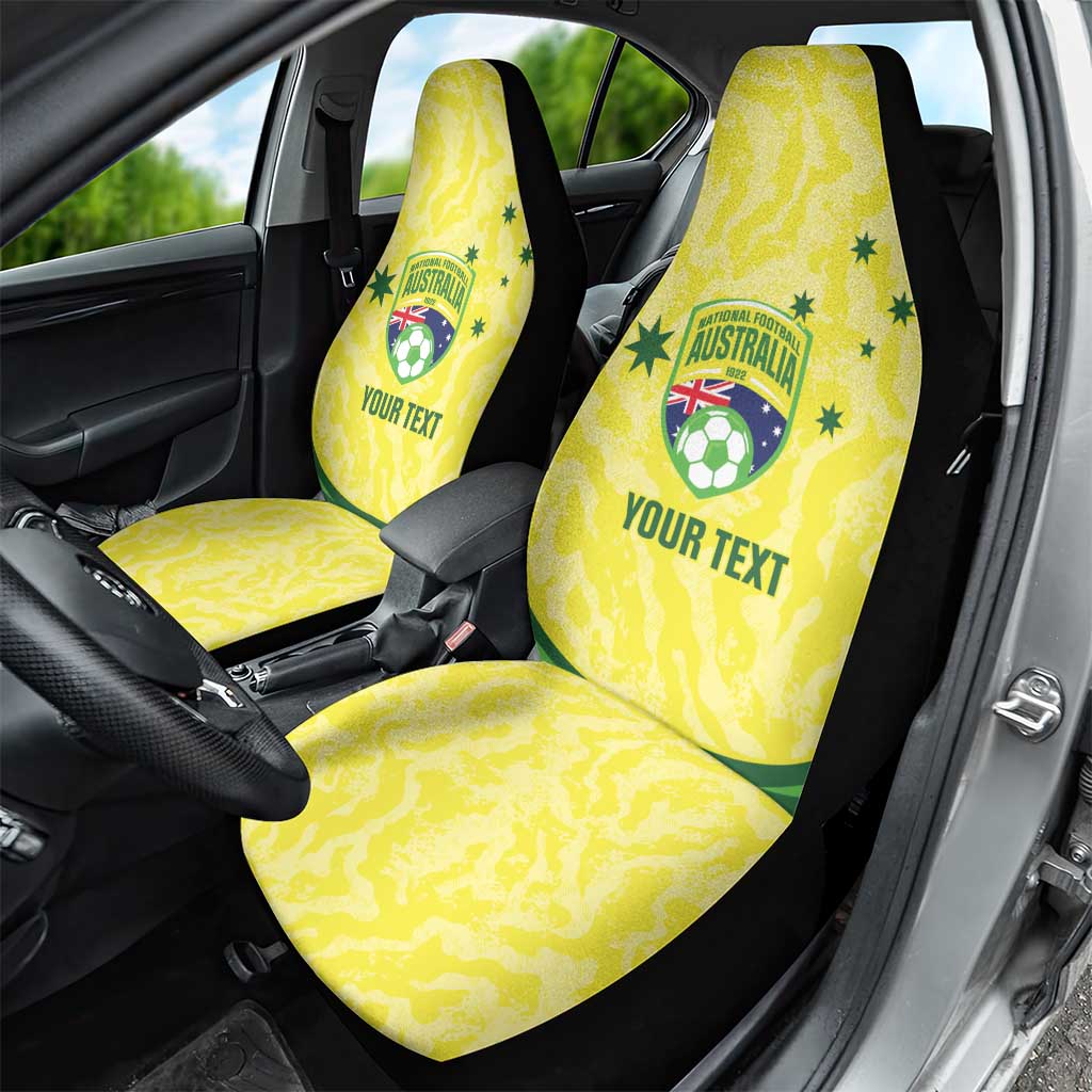 Australia Football Custom Car Seat Cover Go Socceroos Grunge Sporty Style - Aussie Hoodie