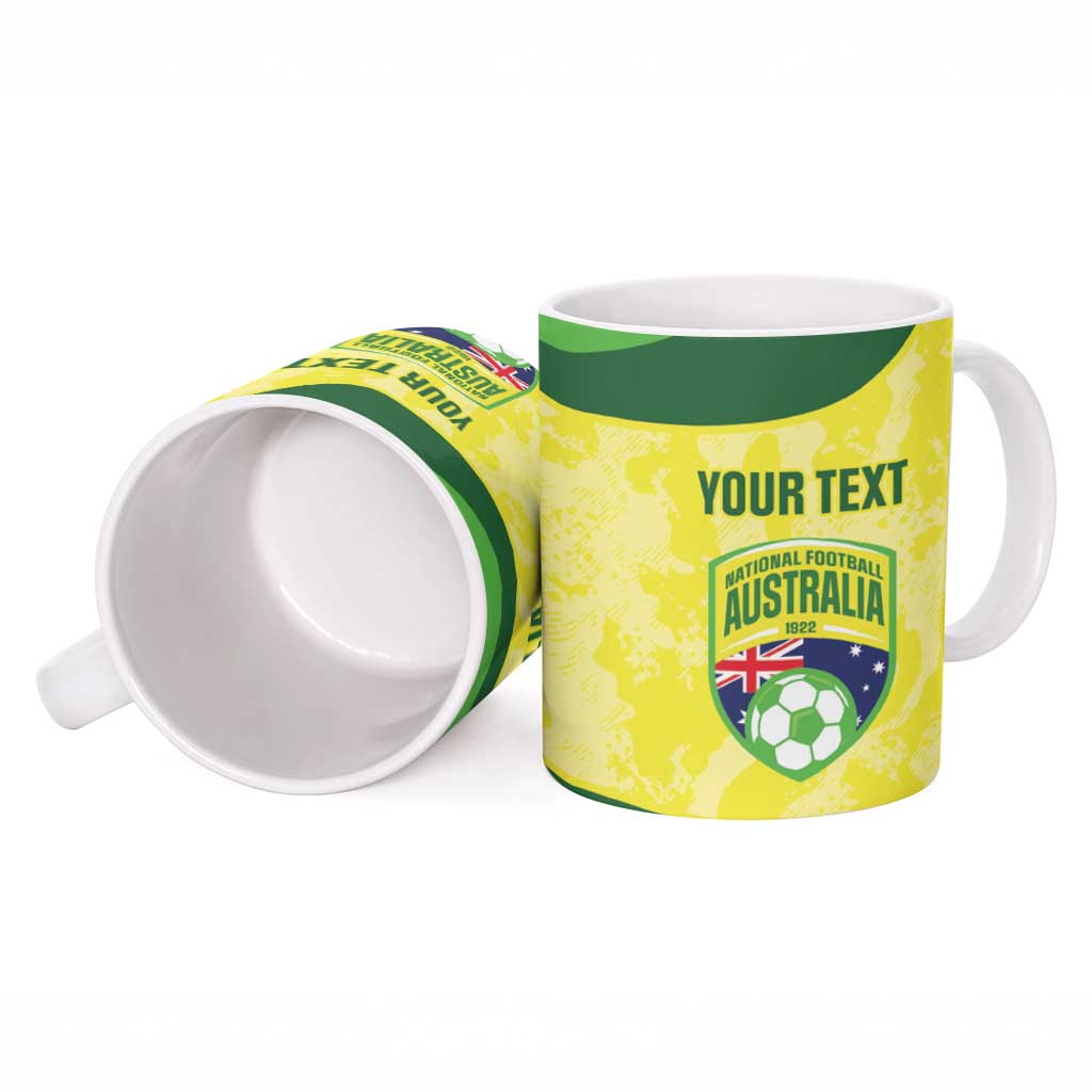 Australia Football Custom Ceramic Mug Go Socceroos Grunge Sporty Style - Aussie Hoodie
