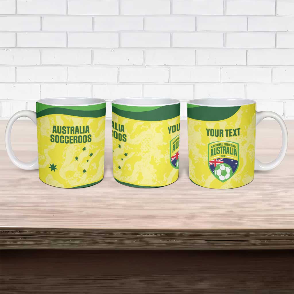 Australia Football Custom Ceramic Mug Go Socceroos Grunge Sporty Style - Aussie Hoodie