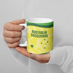 Australia Football Custom Ceramic Mug Go Socceroos Grunge Sporty Style - Aussie Hoodie