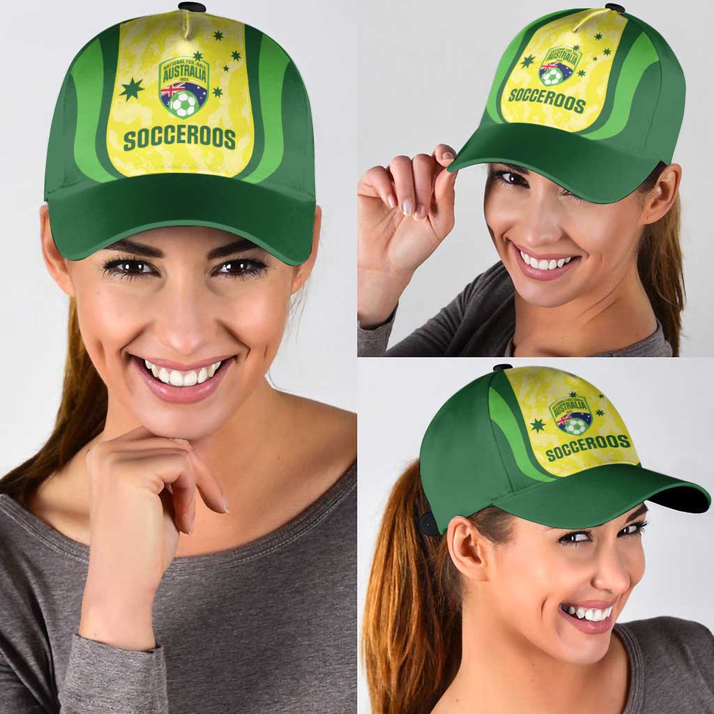 Australia Football Classic Cap Go Socceroos Grunge Sporty Style - Aussie Hoodie