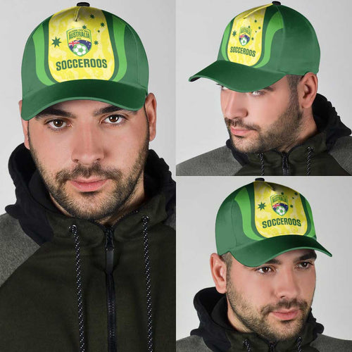 Australia Football Classic Cap Go Socceroos Grunge Sporty Style - Aussie Hoodie