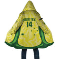 Australia Football Custom Cloak Go Socceroos Grunge Sporty Style - Aussie Hoodie
