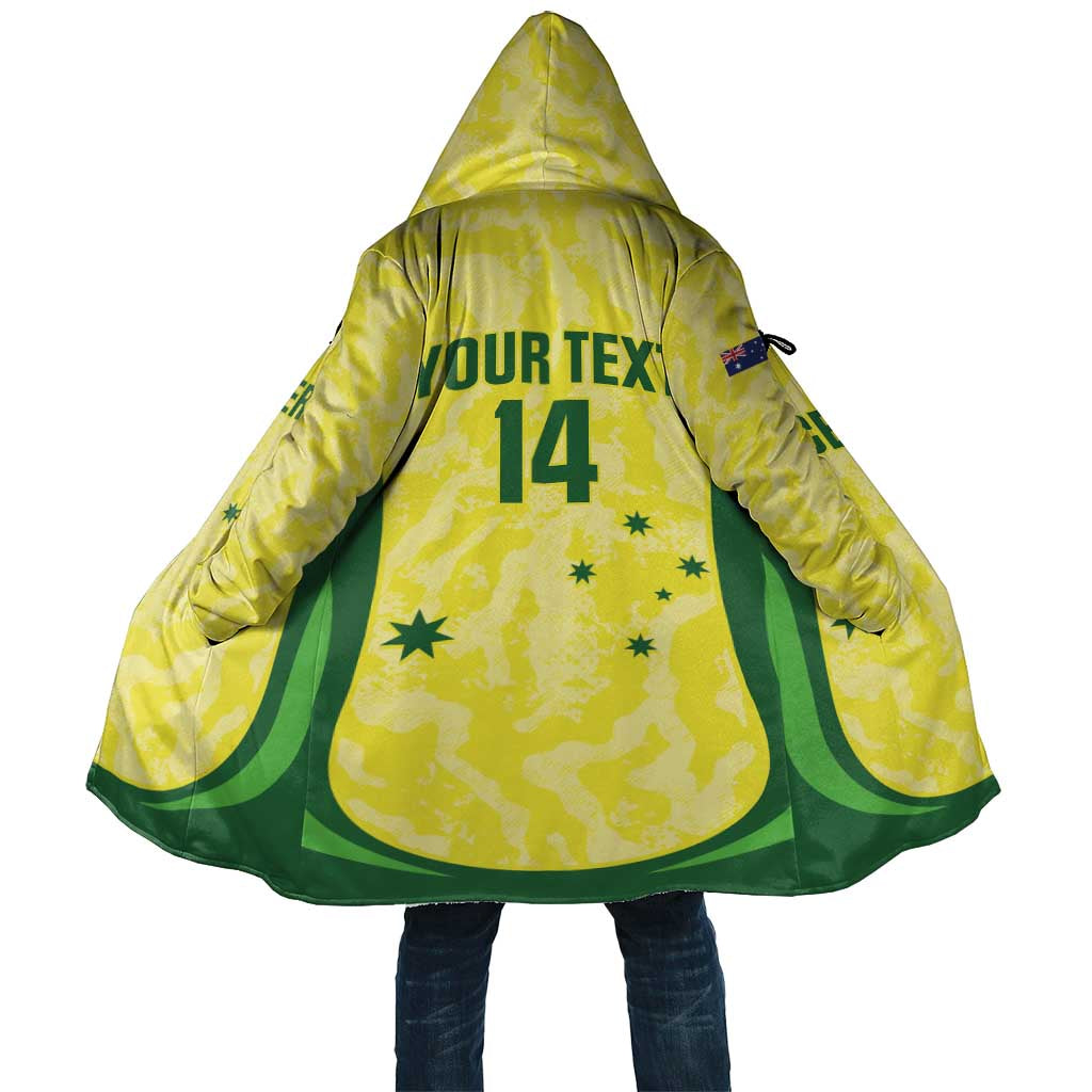 Australia Football Custom Cloak Go Socceroos Grunge Sporty Style - Aussie Hoodie