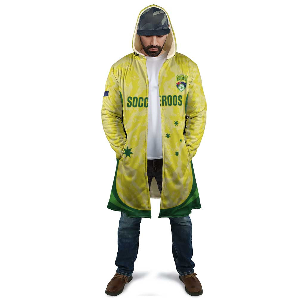 Australia Football Custom Cloak Go Socceroos Grunge Sporty Style - Aussie Hoodie