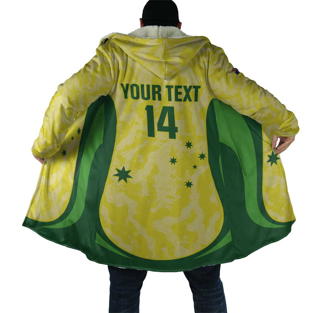 Australia Football Custom Cloak Go Socceroos Grunge Sporty Style - Aussie Hoodie