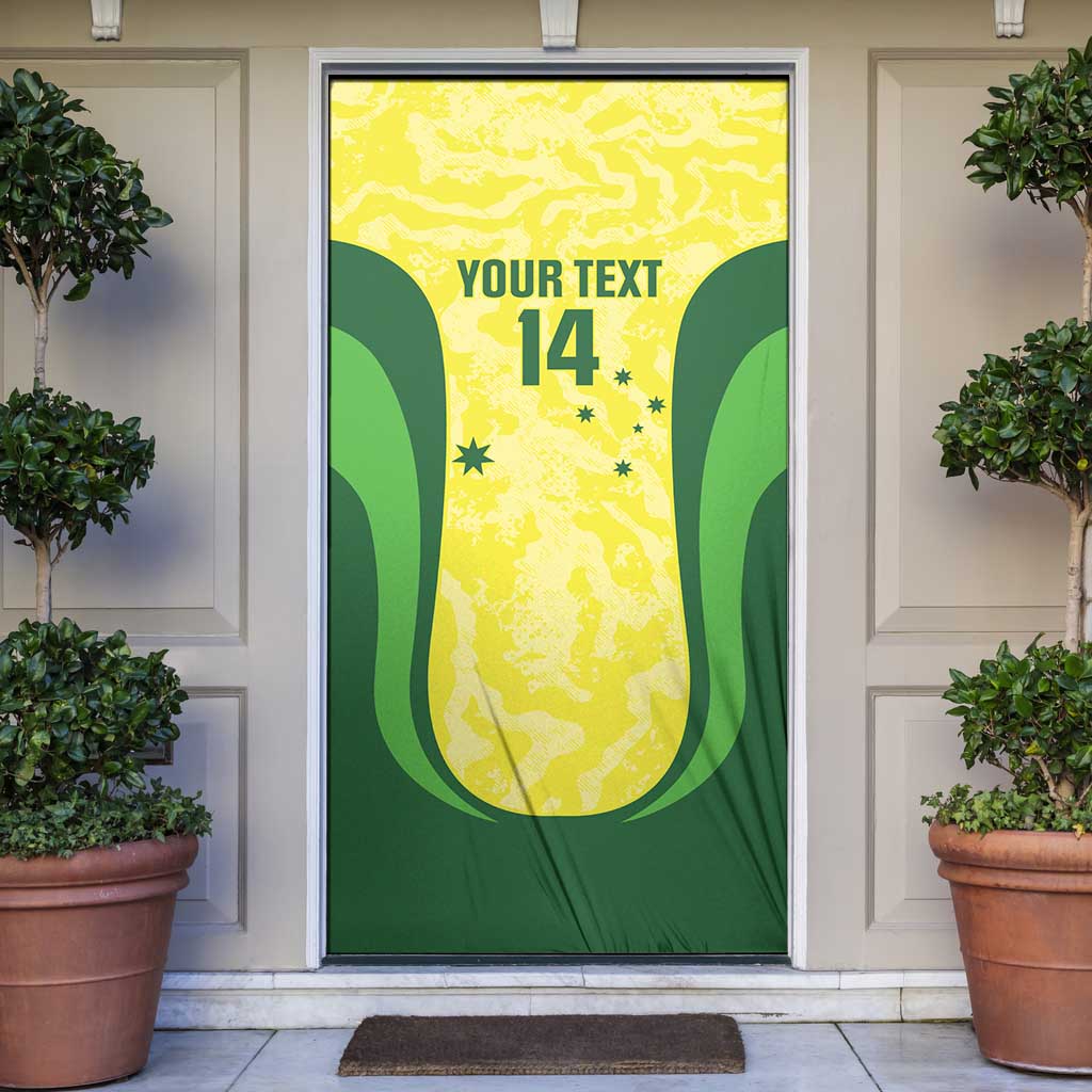 Australia Football Custom Door Cover Go Socceroos Grunge Sporty Style - Aussie Hoodie