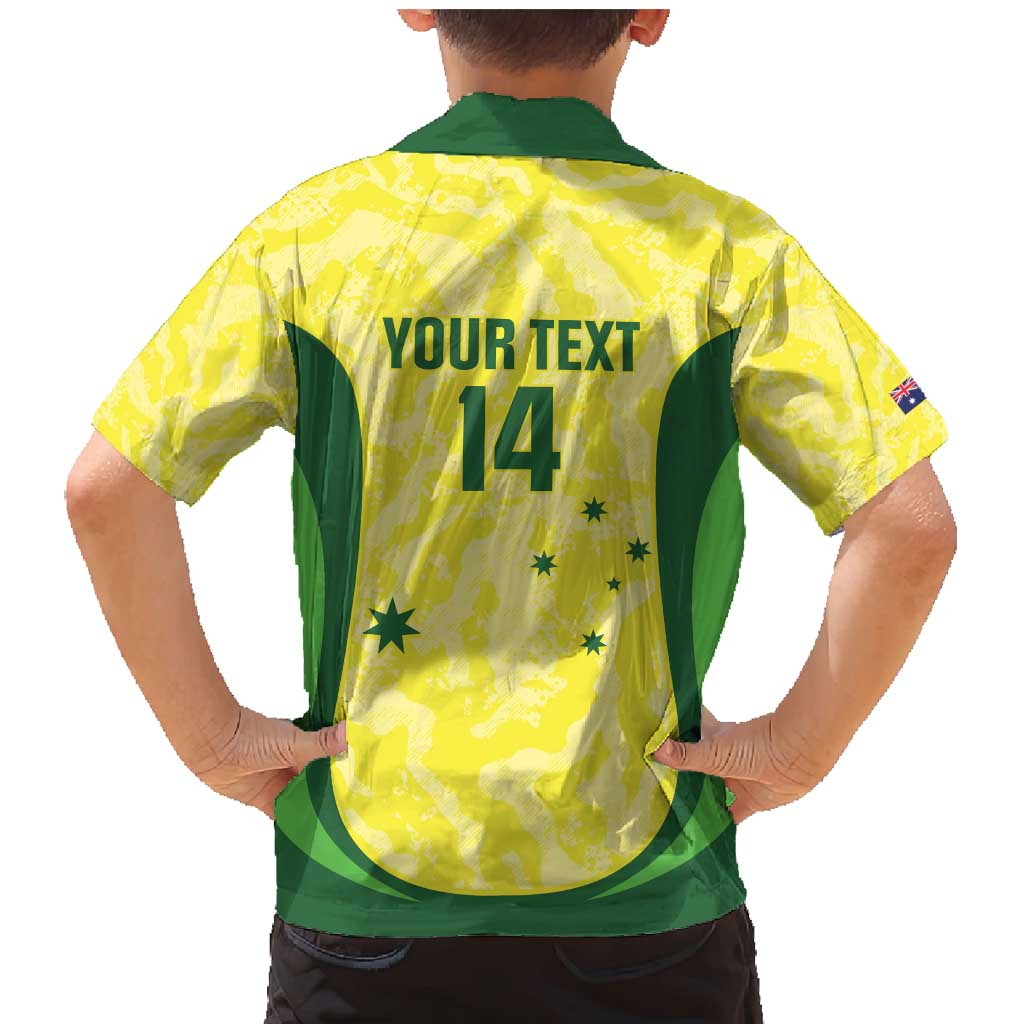 Australia Football Custom Family Matching Mermaid Dress and Hawaiian Shirt Go Socceroos Grunge Sporty Style - Aussie Hoodie